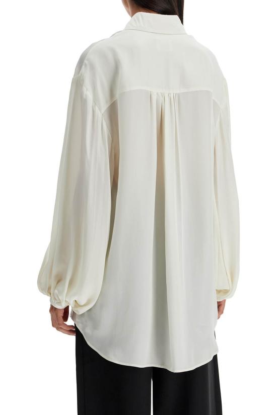  케이트 블라우스 카이트 더 밤 탑 플리츠 셔츠 크림 - KHAITE