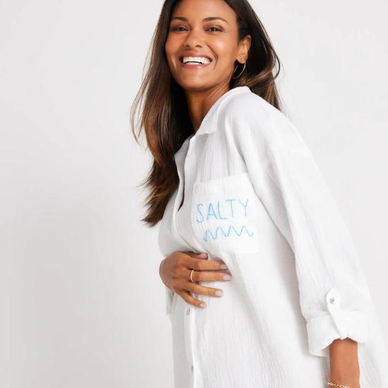  Golden Sun 비치용품 솔티 셔츠 드레스 - OTHER BRANDS