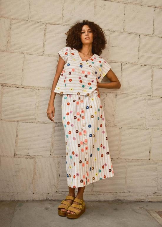  에이스 앤 지그 블라우스 에이스 & 지그 메이슨 쉘 탑