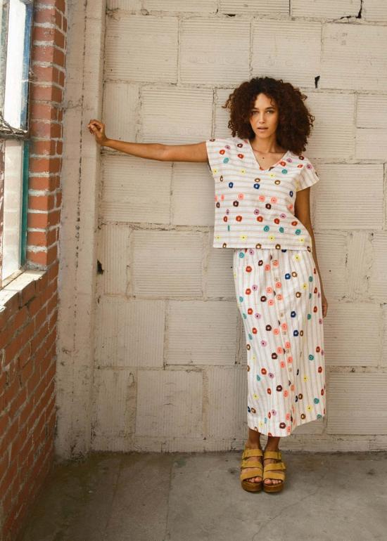  에이스 앤 지그 블라우스 에이스 & 지그 메이슨 쉘 탑 - ACE & JIG