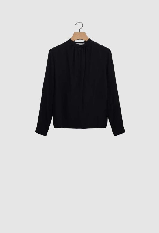  율리아 옌츠슈 블라우스 Julia Jentzsch 비올라 크레이프 드 신 실크  블랙