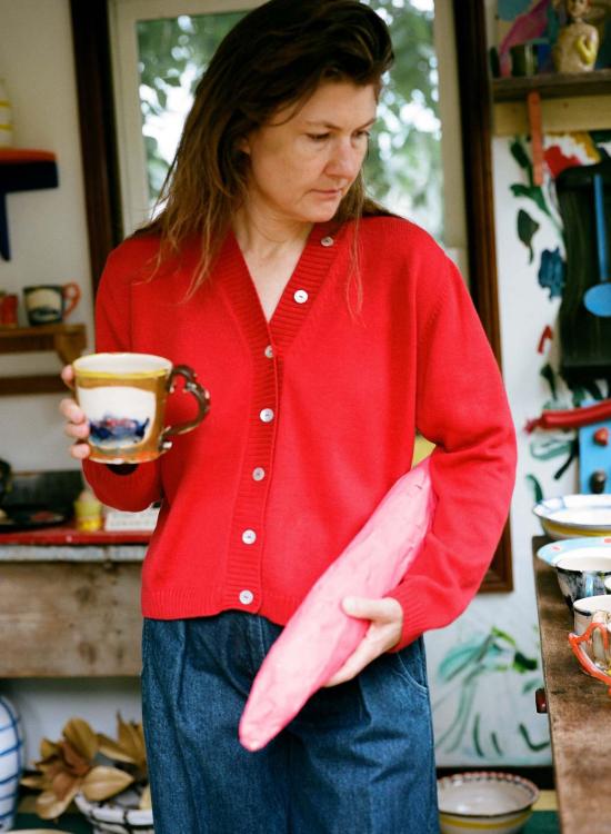  마리아 스탠리 가디건 버튼 카디 피킬로 - MARIA STANLEY