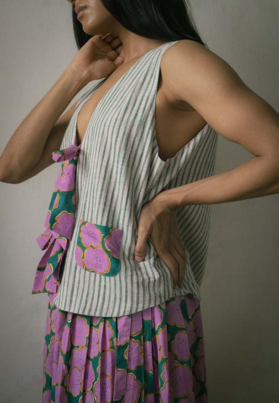  IKKIVI 롱 스커트 이키비 클로버  핑크 - OTHER BRANDS