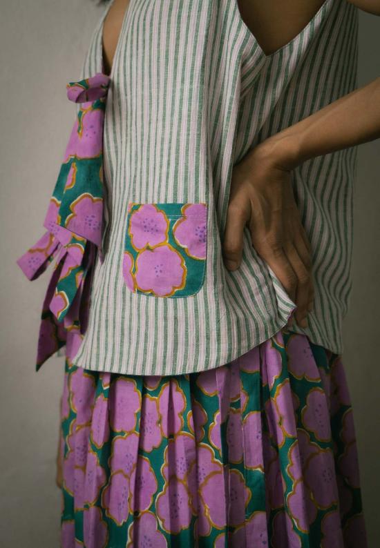  IKKIVI 롱 스커트 이키비 클로버  핑크 - OTHER BRANDS