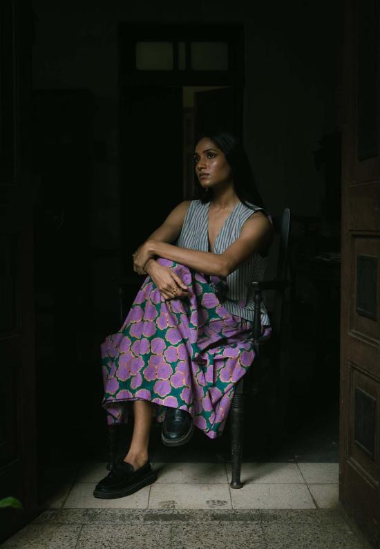  IKKIVI 롱 스커트 이키비 클로버  핑크 - OTHER BRANDS