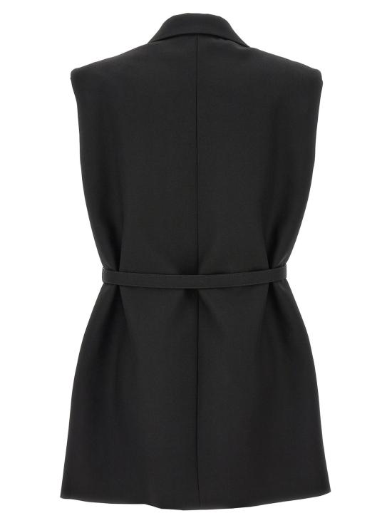  질샌더 베스트 질 샌더 벨트 울  블랙 - JIL SANDER