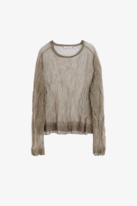  아워레가시 스웨터 아워 레거시 트루 라운드넥 풀오버 애쉬 실크 스틸