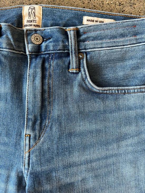  히로시 카토 데님 팬츠 더 펜 슬림 진 - HIROSHI KATO