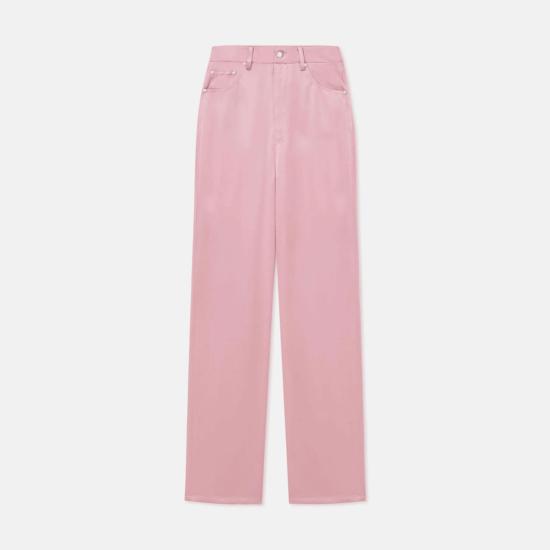  나누슈카 스트레이트 팬츠 티타 슬립 새틴 5포켓 - NANUSHKA