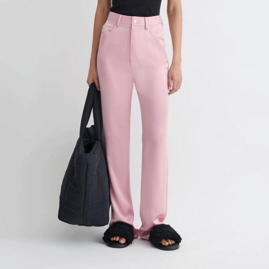  나누슈카 스트레이트 팬츠 티타 슬립 새틴 5포켓 - NANUSHKA