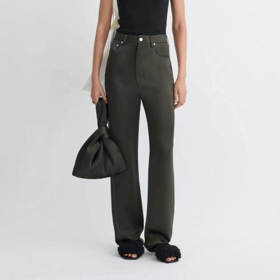  나누슈카 스트레이트 팬츠 티타 슬립 새틴 5포켓 - NANUSHKA