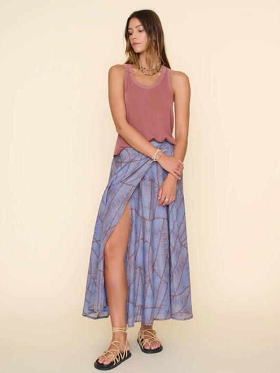  시레나 롱 스커트 게이블 스커트 시안 지오드 - XIRENA
