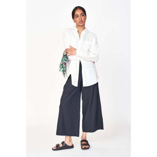  머스 스트레이트 팬츠 미르스 팬츠 블랙 - MIRTH