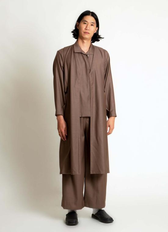  카렘 베스트 Kaarem Sarga V 넥 롱  재킷 - KAAREM