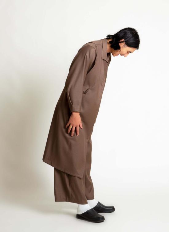  카렘 베스트 Kaarem Sarga V 넥 롱  재킷