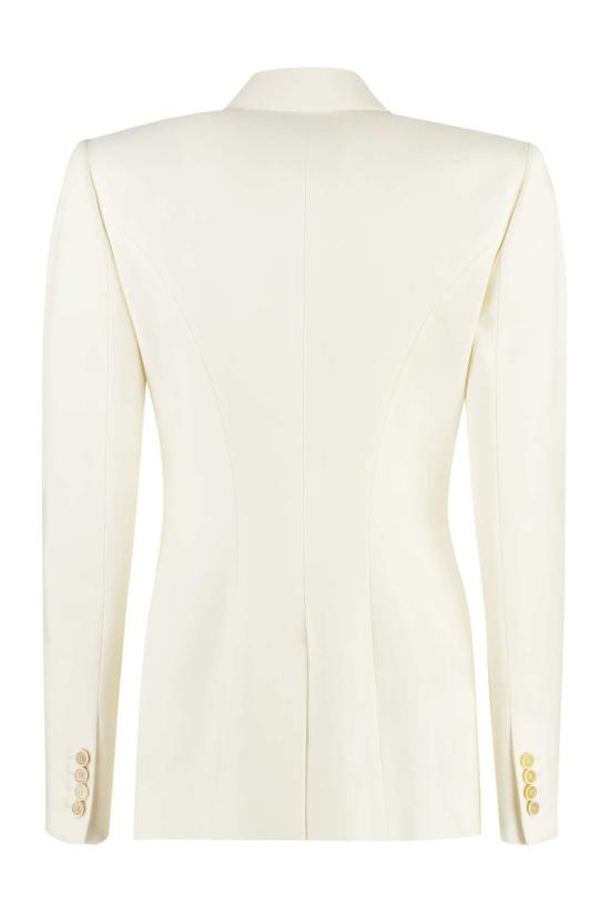  알렉산더 맥퀸 수트 자켓 더블 브레스트 울 블레이저 아이보리 - ALEXANDER MCQUEEN