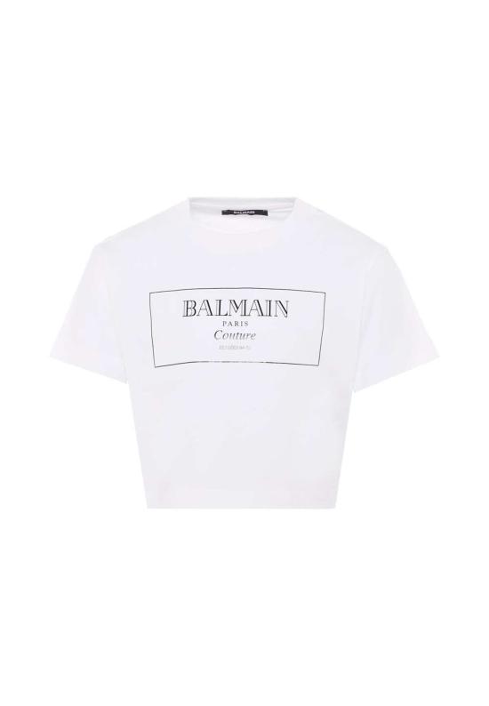  [키즈] 발망 트레이닝 상의 키즈 크롭 티셔츠 화이트