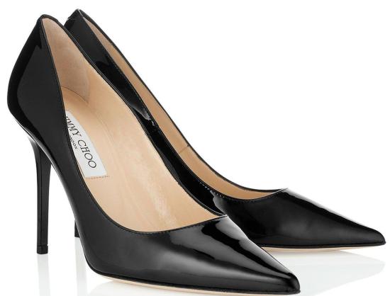  지미추 힐/펌프스 아벨 페이턴트 레더 포인티 토 펌프스 블랙 - JIMMY CHOO