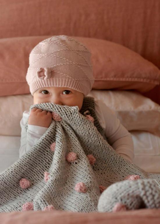  [키즈] Kanju Interiors 모자 칸주 인테리어 보블 베이비 블랭킷