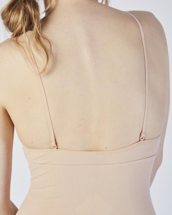  베이스레인지 바디수트 티셔츠 벨몬트 바디 코튼 립 - BASERANGE