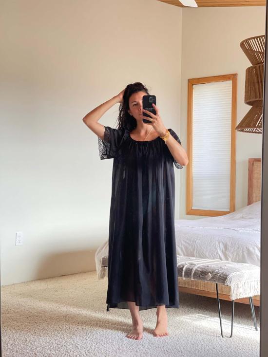  Salua Lingerie 반팔 티셔츠 살루아 란제리 빈티지 글래머 반팔 풀 길이 - OTHER BRANDS