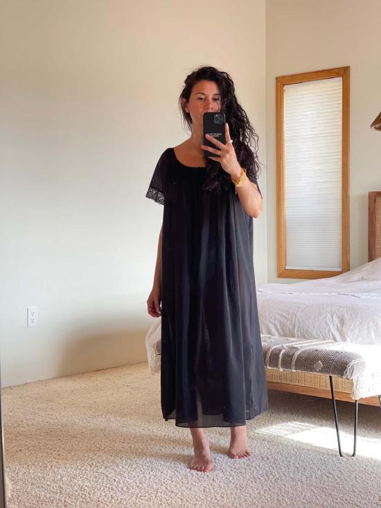  Salua Lingerie 반팔 티셔츠 살루아 란제리 빈티지 글래머 반팔 풀 길이 - OTHER BRANDS