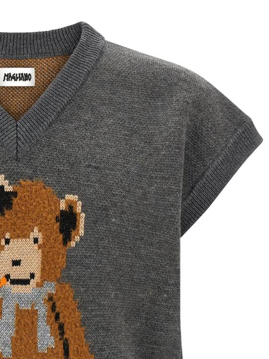  마리아노 베스트 Magliano 테디베어 조끼 그레이 - MAGLIANO