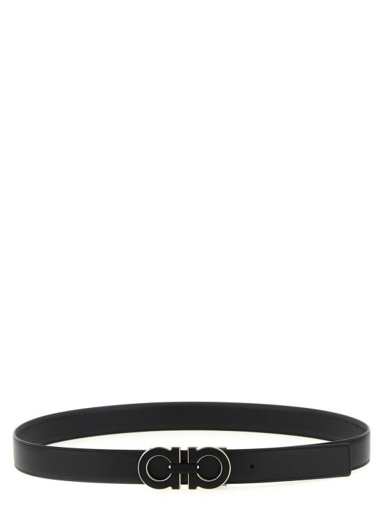  살바토레 페라가모 가죽 벨트 페라가모 간치니 리버서블  블랙