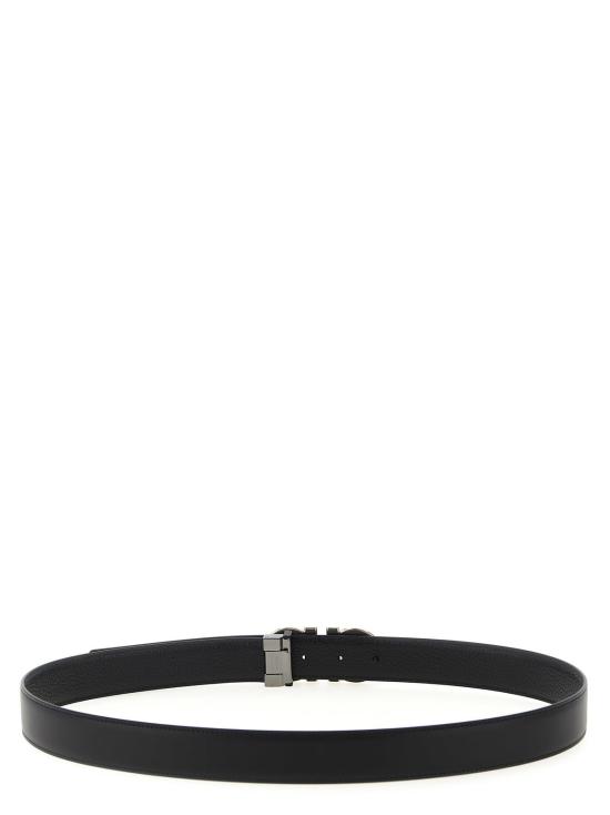  살바토레 페라가모 가죽 벨트 페라가모 간치니 리버서블  블랙 - SALVATORE FERRAGAMO