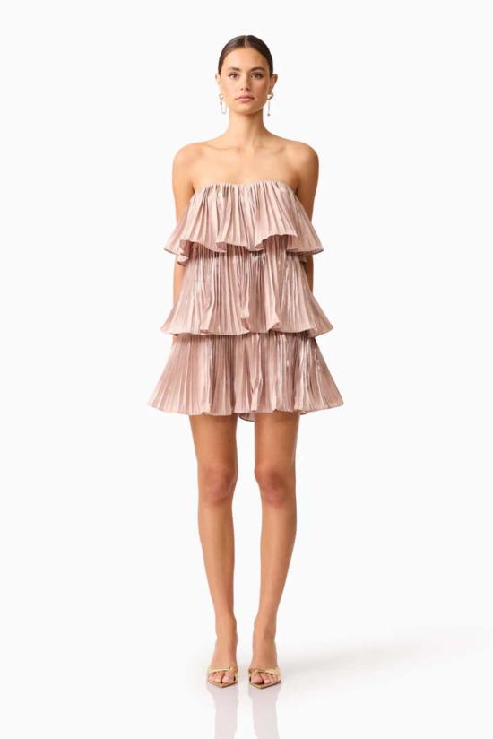  Elliatt 숏 원피스 Lison 미니 드레스 로즈골드