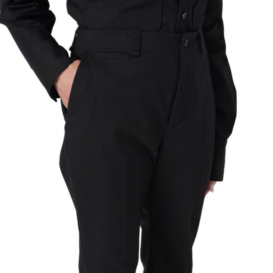  생로랑 스트레이트 팬츠 코튼  블랙 - SAINT LAURENT