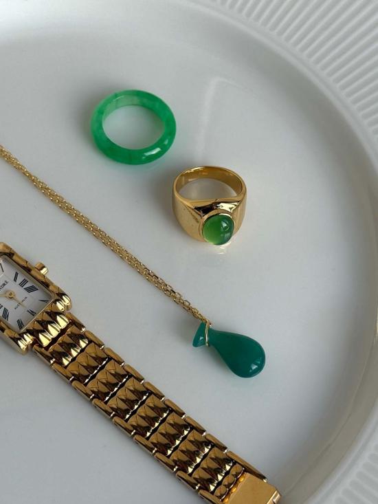  세레 목걸이/팬던트 Seree Fudai 펜던트 목걸이 그린 - SEREE