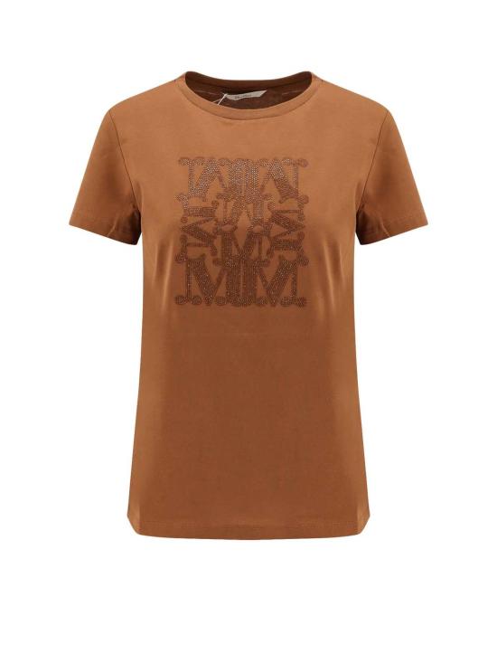  막스마라 반팔 티셔츠 막스 마라 지오바네 티셔츠 브라운