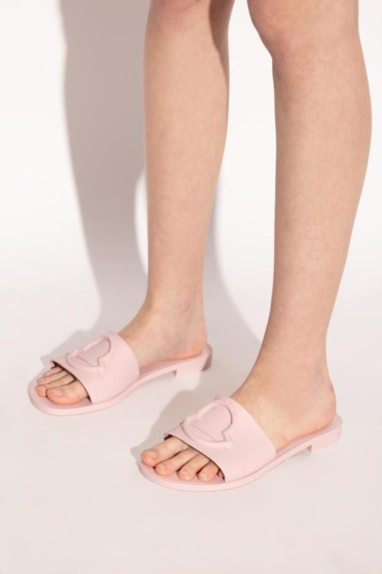  몽클레어 뮬/슬리퍼 몽클레르 슬라이드 라이트 핑크 - MONCLER