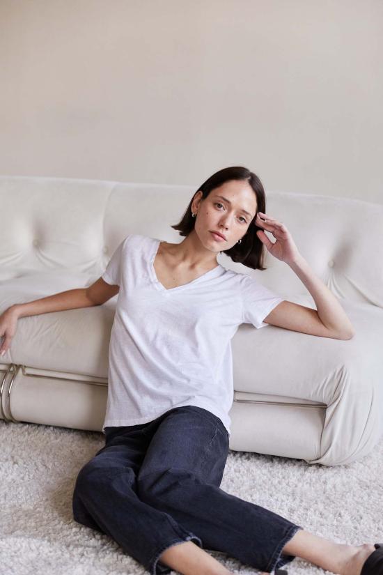  It Is Well L.A. 반팔 티셔츠 잇 이즈 웰 L.A. 에브리데이 브이넥 티셔츠 - OTHER BRANDS