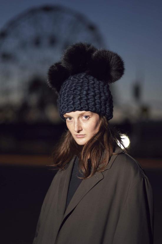  미샤램퍼트 모자 미샤 램퍼트 네이비 크라운 + 블랙 XL 폼폼