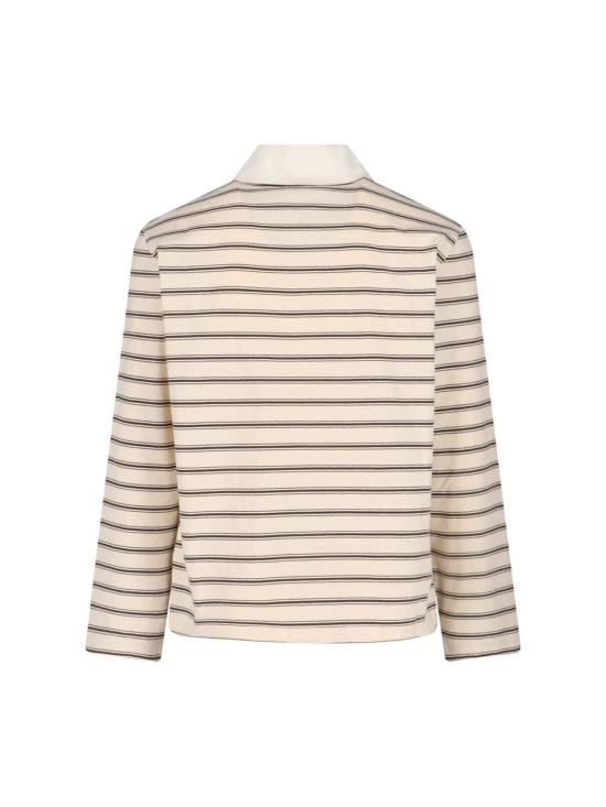  아페쎄 폴로 티셔츠 A.P.C. 스트라이프 폴로 셔츠 크림색 - A.P.C.