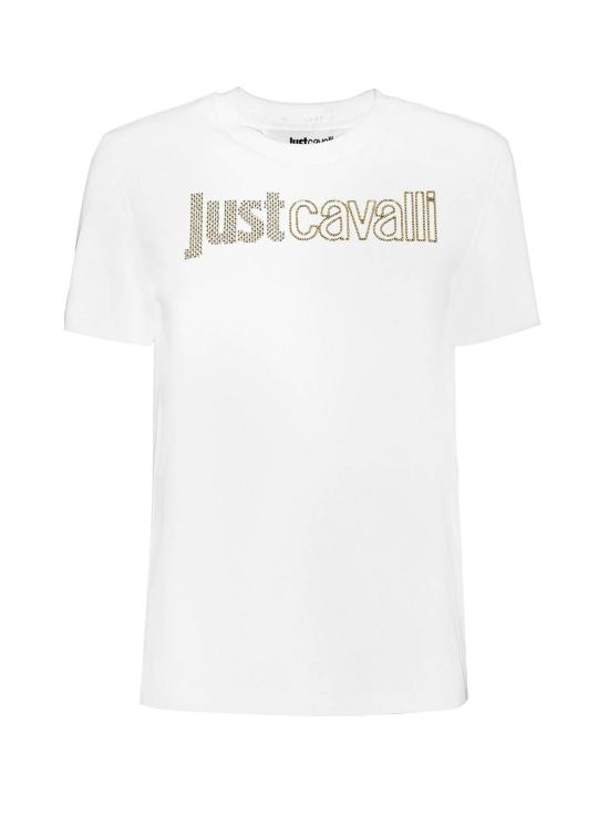  로베르토 카발리 반팔 티셔츠 저스트 카발리 티셔츠 화이트