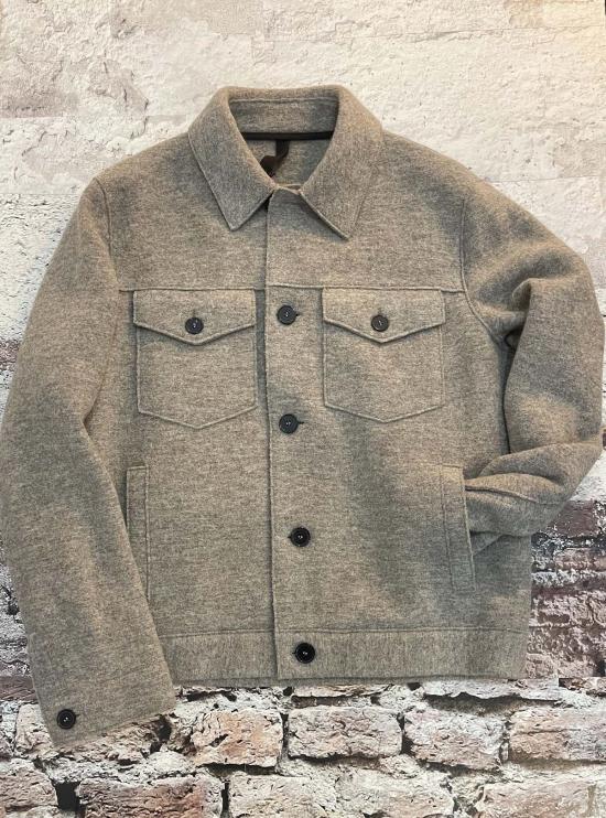  해리스와프런던 자켓 해리스 워프 런던 보일드 울 트러커 재킷 내추럴