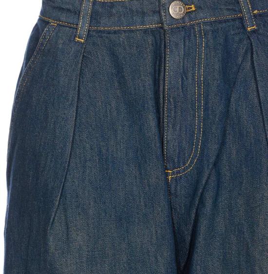  트윈셋 데님 팬츠 와이드 진 블루 - TWINSET