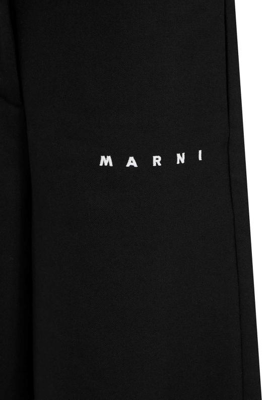  [키즈] 마르니 트레이닝/조거 팬츠 아동용 로고 블랙 - MARNI