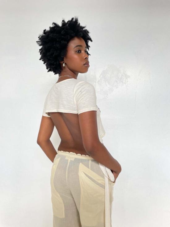  Abacaxi 반팔 티셔츠 아바카시 과일 향수 비즈 티셔츠 - OTHER BRANDS