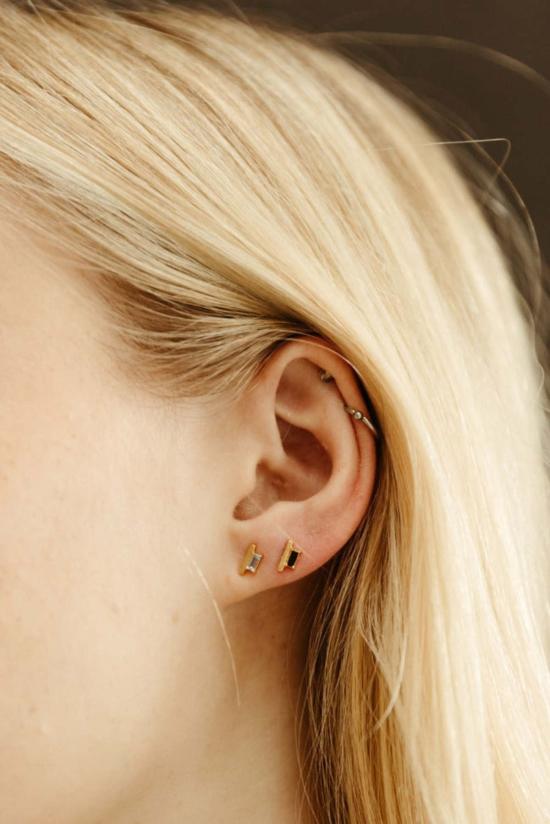  시에라 윈터 주얼리 이어링 섀도우  블루 토파즈