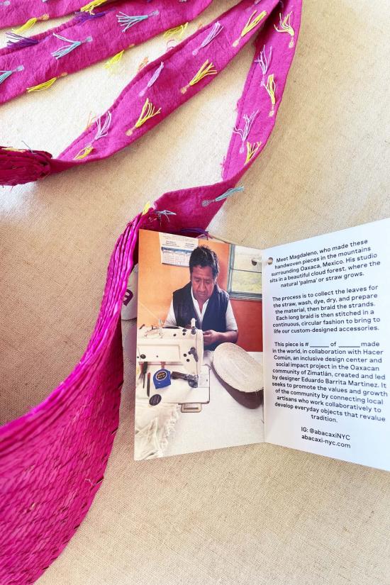  아바카시 모자 핸드우븐 바이저 멀티 - ABACAXI