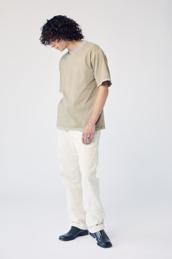  MAISON MARKOSIAN 반팔 티셔츠 Maison Markosian 남녀공용 라임워시 티셔츠 - MAISON MARKOSIAN