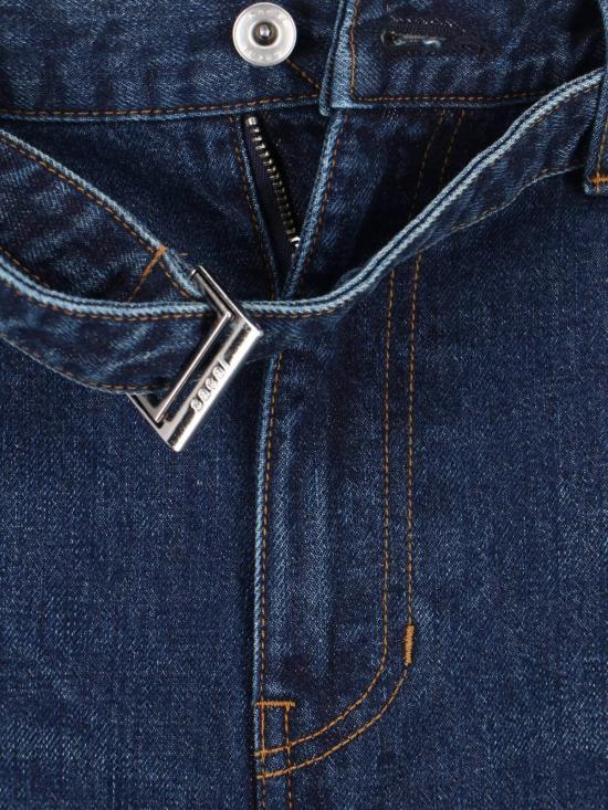  사카이 데님 팬츠 배럴 와이드 진 블루 - SACAI