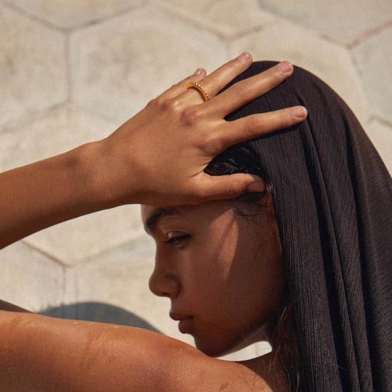  밍유왕 반지 밍위왕 코일 링 18K 골드 - MING YU WANG