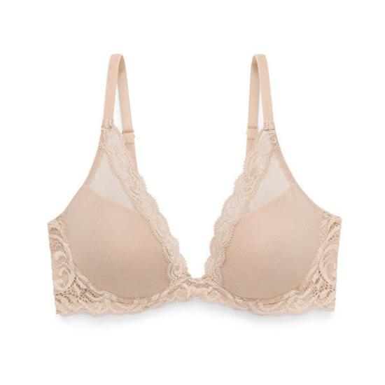  나토리 브라 페더스 컨투어 플런지 패딩 티셔츠  카페 - NATORI