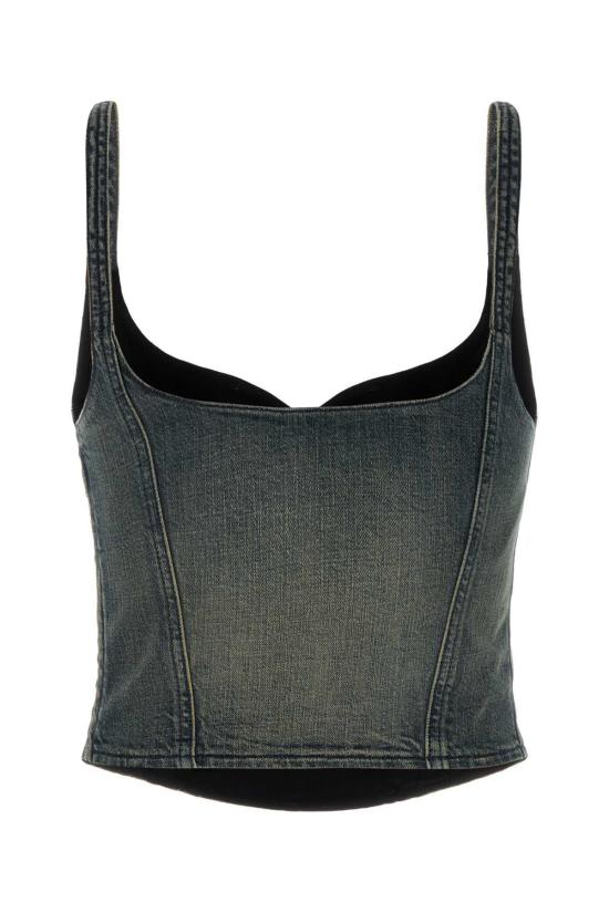  발렌시아가 데님 팬츠 데님 탑 - BALENCIAGA