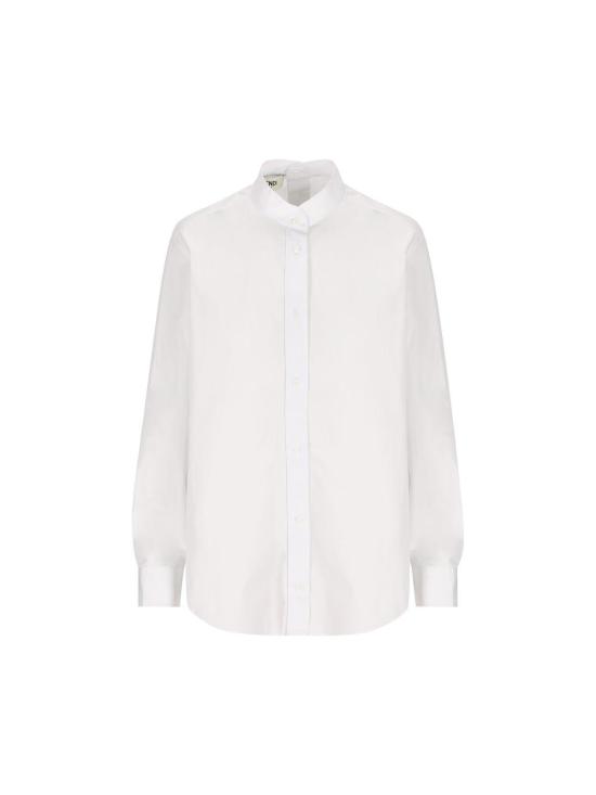  펜디 셔츠 긴팔 버튼 포플린 셔츠 화이트